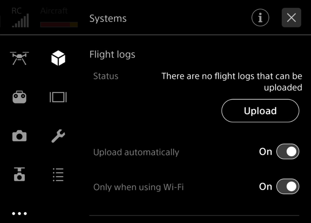 Airpeak Flight - Upload flight logs